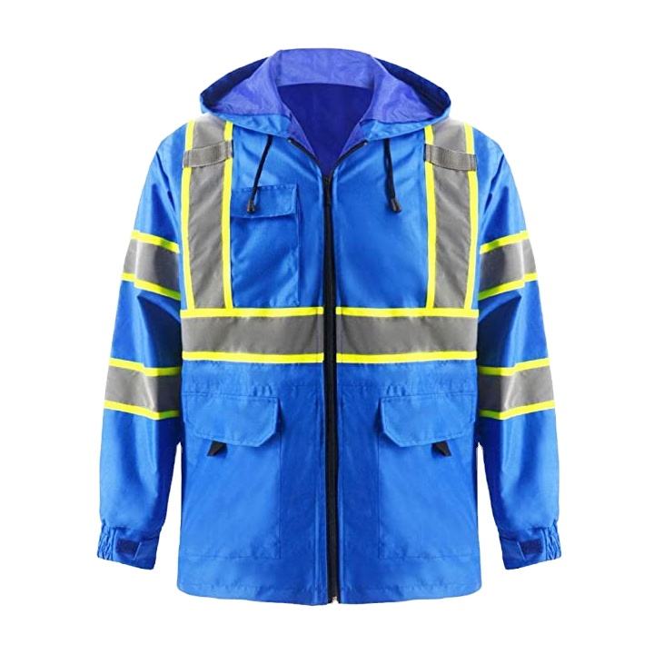 Bacca Sports Construction Reflective Clothes Safety Reflective Jacket High Visibility Workwear Safety Workers Bomber Waterproof Jacket